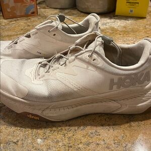 Hoka White Athletic Sneakers - Lightweight Running Shoes
